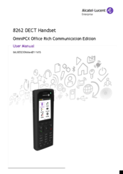 Alcatel lucent 8242 dect handset user manual pdf