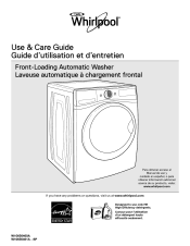 Whirlpool Cabrio Washer And Dryer Wtw7340xw0 User Manual